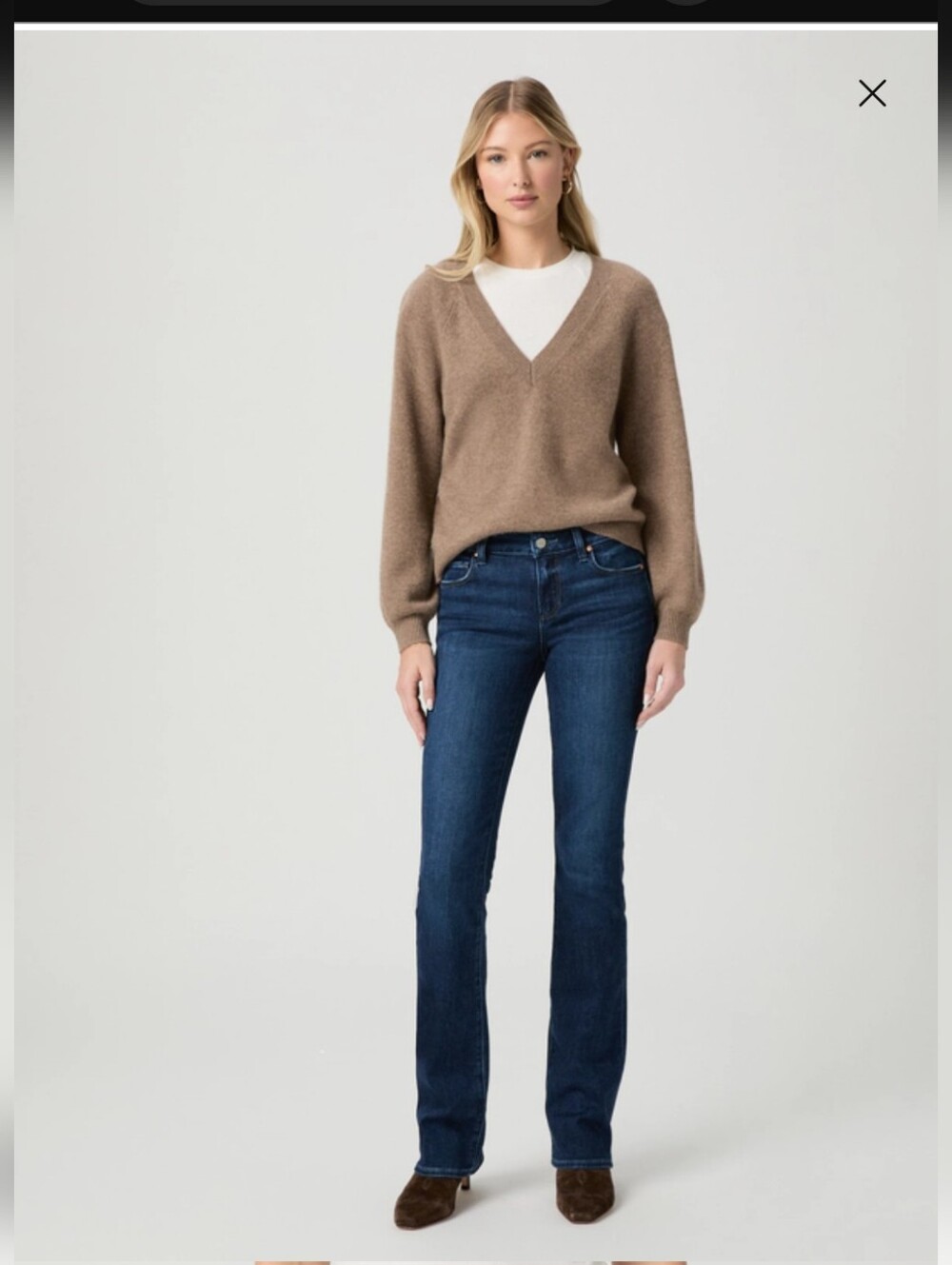 PAIGE Dark Wash Women's Bootcut Jeans
